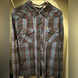 Men’s medium salt valley, casual button-down